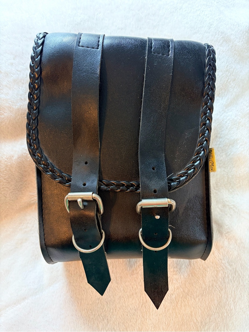 Willie & Max Braided Series Sissy Bar Leather Bag - Picture 2 of 10